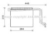 MERCE 0028303458 Evaporator, air conditioning